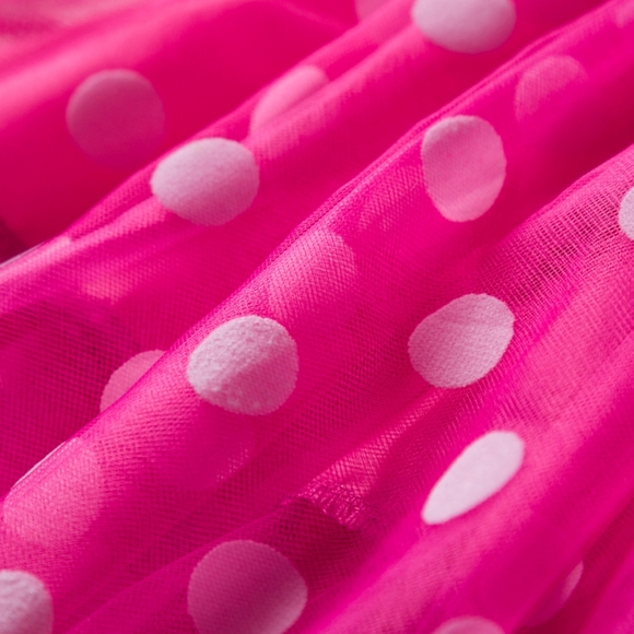 Girls 5T Minnie Mouse Pink & White Polka Dot Birthday Baby Dress w/ Mouse Ears - Picture 5 of 10